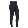 PANTALONI DONNA MODELLO SELENE IN COTONE ELASTICIZZATO CON GRIP