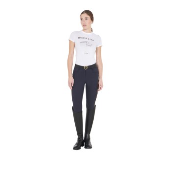 PANTALONI DONNA SLIM FIT CON GRIP SUL GINOCCHIO