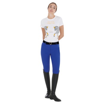 PANTALONI DONNA SLIM FIT GRIP CON LOGO EQUESTRO