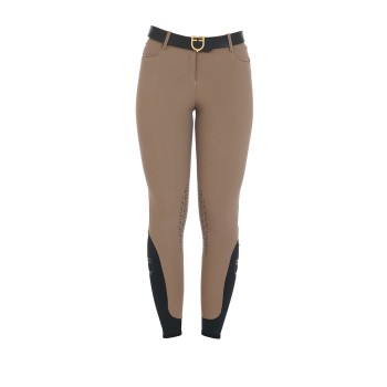 PANTALONI DONNA SLIM FIT GRIP CON LOGO EQUESTRO