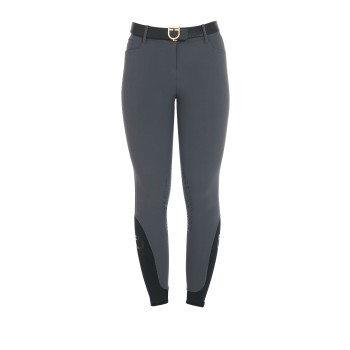 PANTALONI DONNA SLIM FIT GRIP CON LOGO EQUESTRO