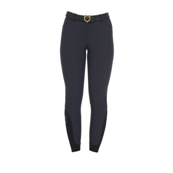 PANTALONI DONNA SLIM FIT GRIP CON LOGO EQUESTRO