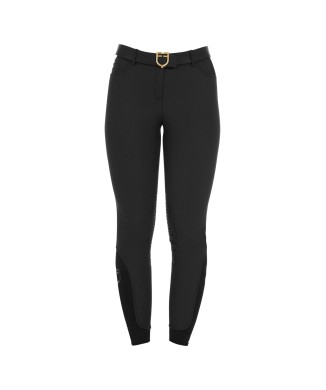 PANTALONI DONNA SLIM FIT GRIP CON LOGO EQUESTRO