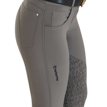 PANTALONI DONNA TESSUTO TECNICO CON GRIP SUL GINOCCHIO