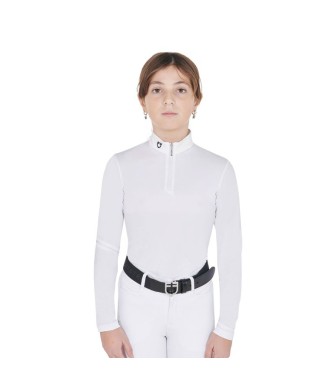 POLO BAMBINA DA CONCORSO SLIM FIT ANTI RAGGI UV