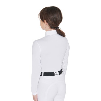 POLO BAMBINA DA CONCORSO SLIM FIT ANTI RAGGI UV