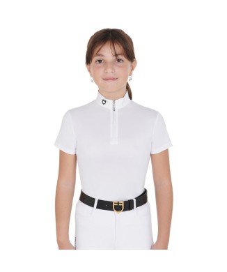 POLO BAMBINA DA CONCORSO SLIM FIT CON ZIP