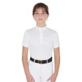 POLO BAMBINA DA CONCORSO SLIM FIT TESSUTO TRAFORATO