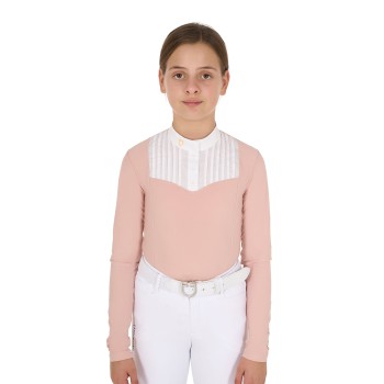 POLO BAMBINA SLIM FIT CONCORSO CON STRASS