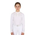 POLO BAMBINA SLIM FIT CONCORSO CON STRASS