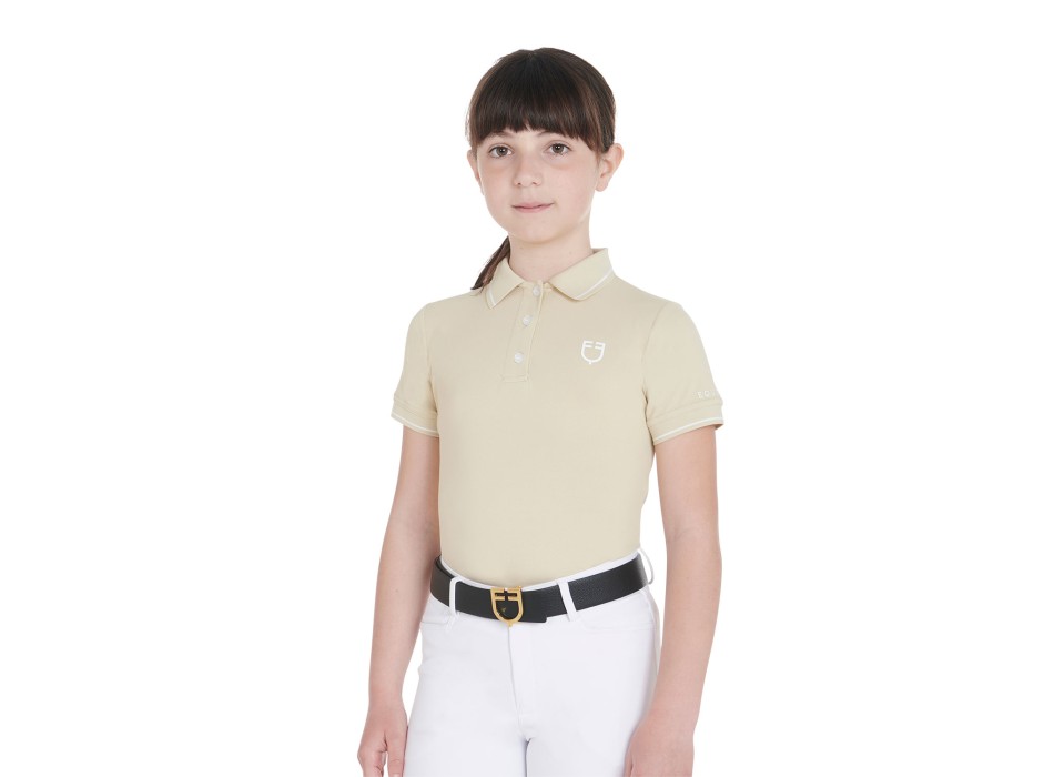 POLO BAMBINI SLIM FIT IN TESSUTO TECNICO ANTIBATTERICO