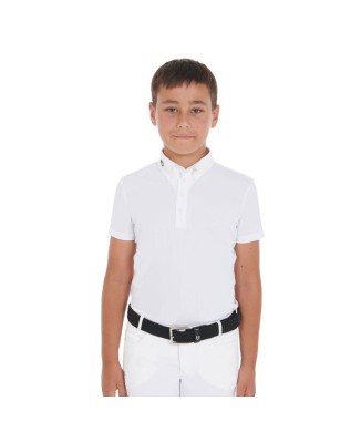 POLO BAMBINO DA CONCORSO SLIM FIT QUATTRO BOTTONI