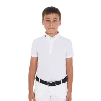 POLO BAMBINO DA CONCORSO SLIM FIT QUATTRO BOTTONI