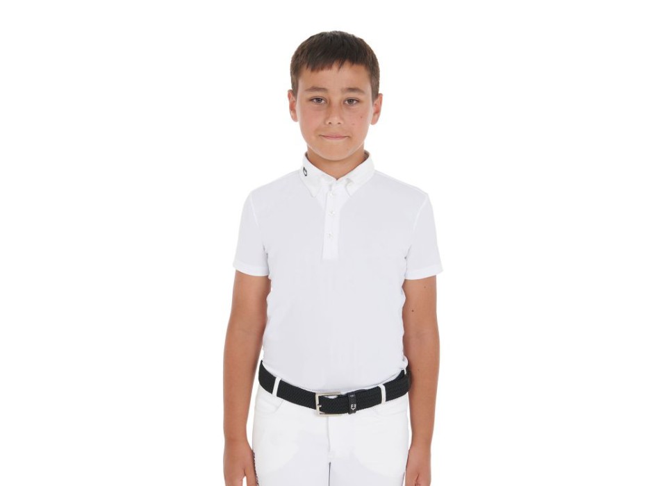 POLO BAMBINO DA CONCORSO SLIM FIT QUATTRO BOTTONI