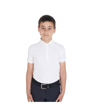 POLO BAMBINO DA CONCORSO SLIM FIT QUATTRO BOTTONI