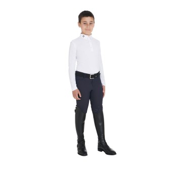 POLO BAMBINO DA CONCORSO SLIM FIT TRE BOTTONI