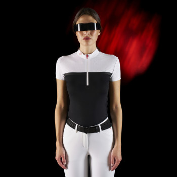 Polo concorso donna Equestro Ridertechnology tessuto traforato