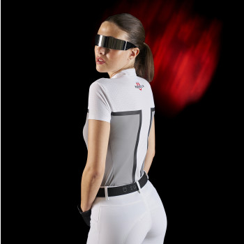 Polo concorso donna Equestro Ridertechnology tessuto traforato