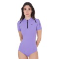 POLO DONNA DA ALLENAMENTO A BODY CON ZIP