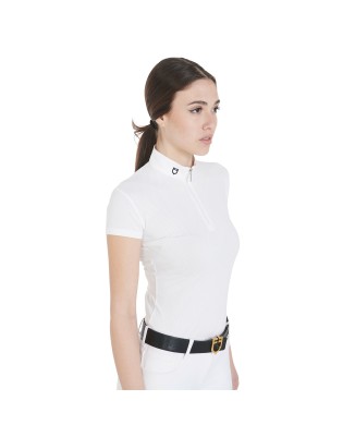 POLO DONNA DA CONCORSO SLIM FIT MICROFORATA