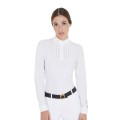 POLO DONNA SLIM FIT CON COTONE PLISSETTATO