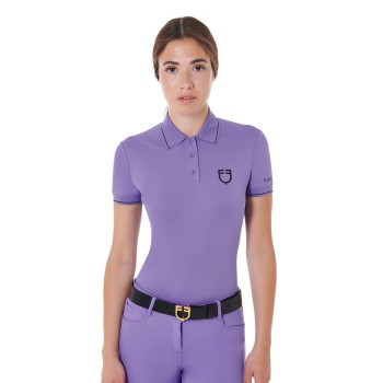 POLO DONNA SLIM FIT IN TESSUTO TRASPIRANTE