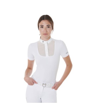 POLO DONNA SLIM FIT MANICA CORTA CON BOTTONI