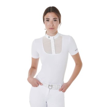 POLO DONNA SLIM FIT MANICA CORTA CON BOTTONI