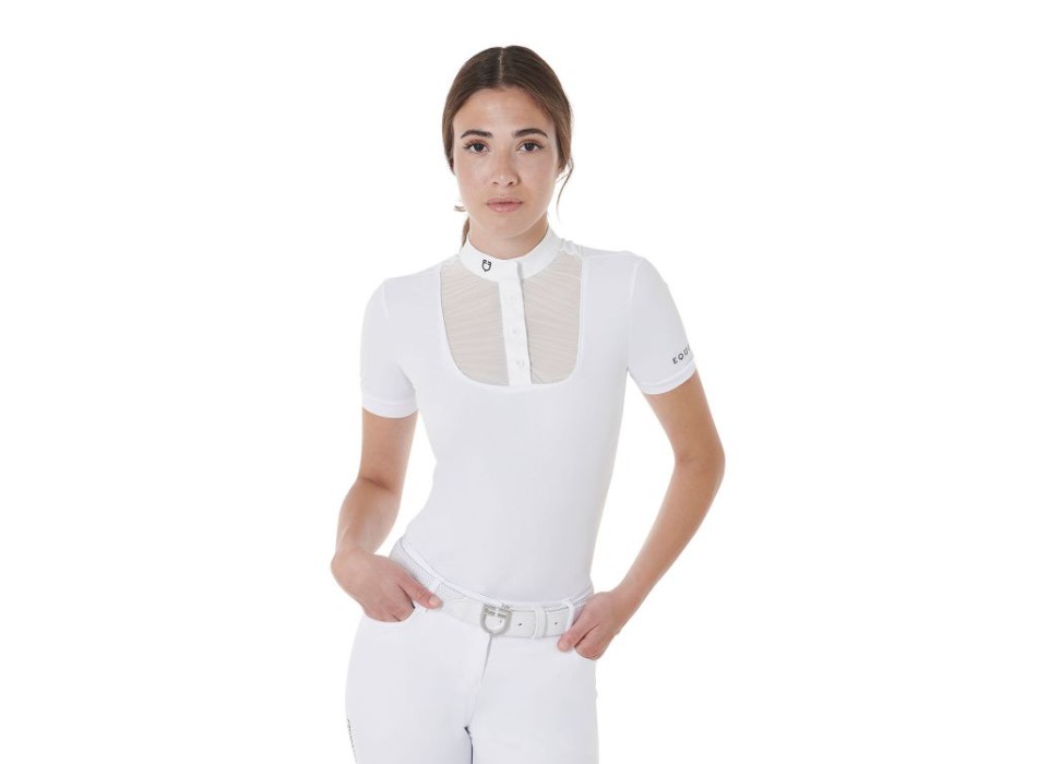 POLO DONNA SLIM FIT MANICA CORTA CON BOTTONI