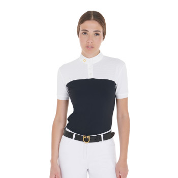 POLO DONNA SLIM FIT TESSUTO TECNICO E MESH