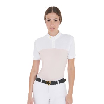 POLO DONNA SLIM FIT TESSUTO TECNICO E MESH