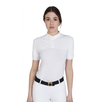 POLO DONNA SLIM FIT TESSUTO TECNICO E MESH