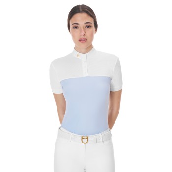 POLO DONNA SLIM FIT TESSUTO TECNICO E MESH