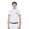 POLO UOMO DA CONCORSO SLIM FIT CON INSERTI NERI