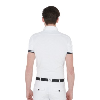 POLO UOMO DA CONCORSO SLIM FIT CON INSERTI NERI