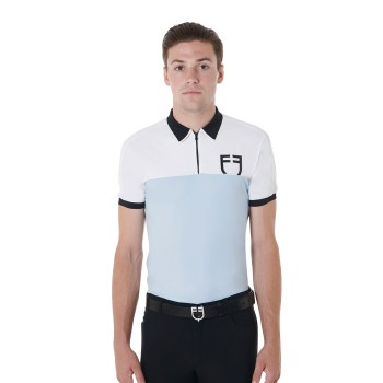 POLO UOMO SLIM FIT DA ALLENAMENTO CON LOGO FRONTALE