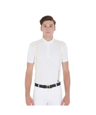 POLO UOMO SLIM FIT TESSUTO TECNICO CON PIPING