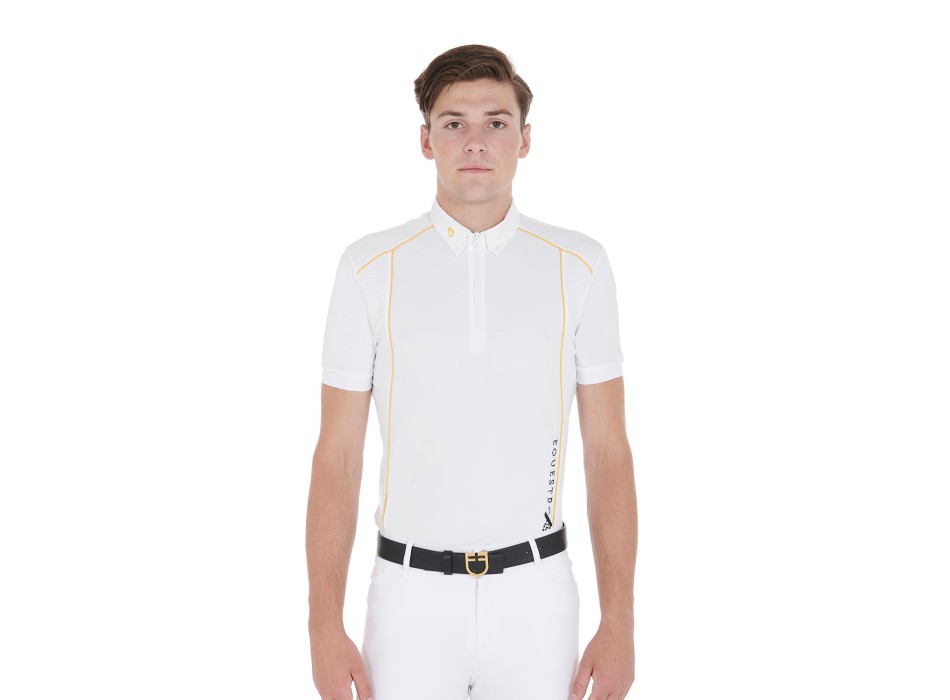 POLO UOMO SLIM FIT TESSUTO TECNICO CON PIPING