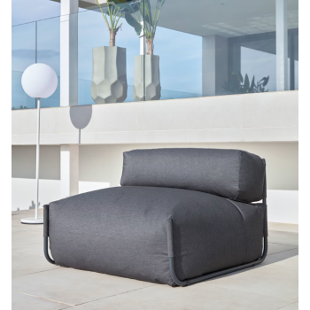 Pouf divano modulare schienale 100% outdoor Square