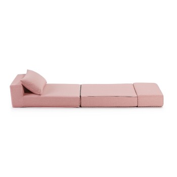 Kave Home - Pouf letto Arty 70 x 89 (200) cm rosa