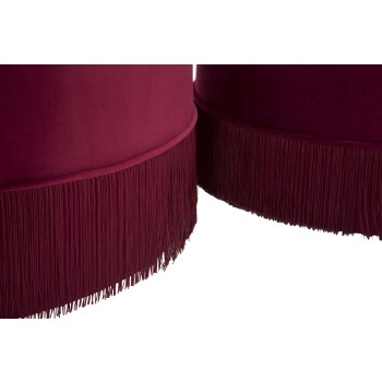 PUFF/CONTENITORE LINES NEW COPPIA BORDEAUX