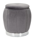 PUFF/CONTENITORE PARIS GRIGIO/SILVER