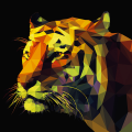 Quadro ABSTRACT TIGER G1518 PINTDECOR