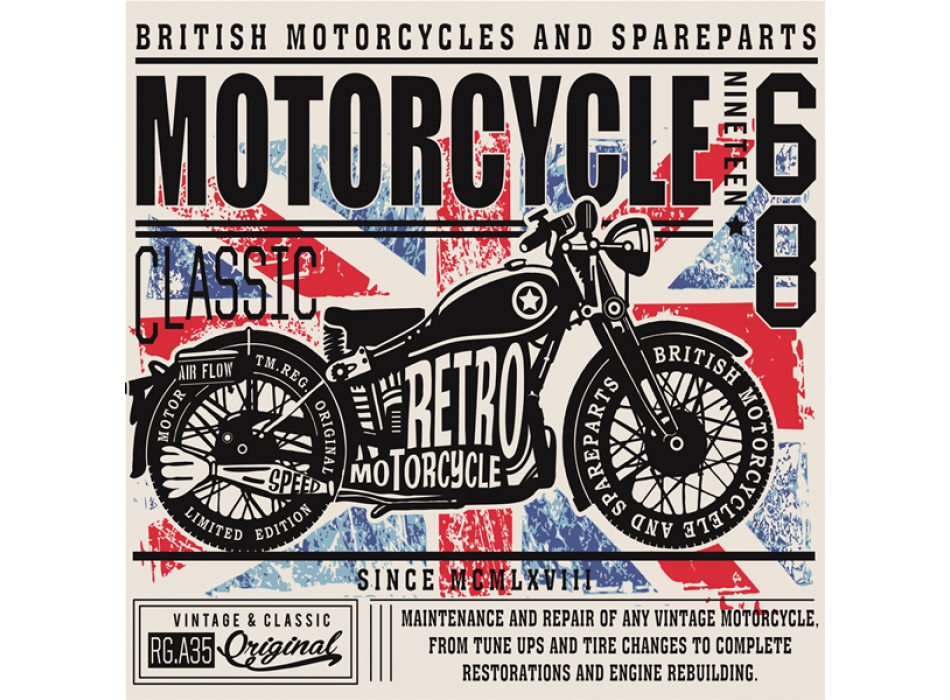 Quadro BRITISH MOTORCYCLE G1318 PINTDECOR