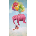 Quadro ELEFANTE ROSA G1616 PINTDECOR