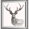 Quadro LUMINOSO CERVUS GL4546 PINTDECOR