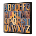 Quadro LUMINOSO LETTERE DI LEGNO GL3456 PINTDECOR