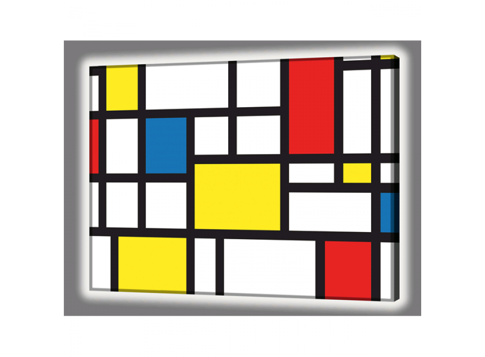 Quadro LUMINOSO MONDRIAN GL4510 PINTDECOR