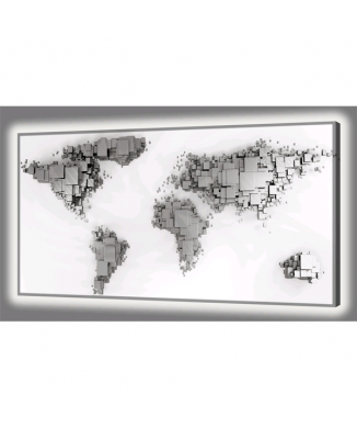 Quadro LUMINOSO PLANISFERO GL4490 PINTDECOR