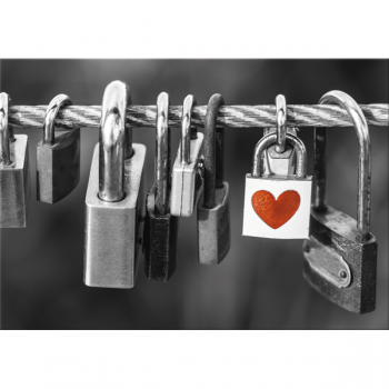 Quadro PADLOCK WITH HEART G2552 PINTDECOR